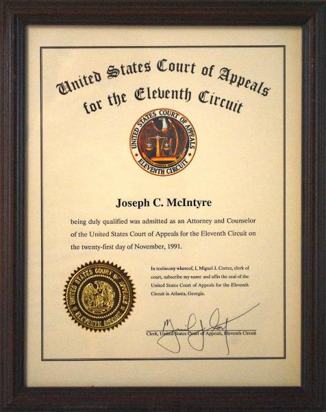 Joseph C. McIntyre, PA, Attorney at Law