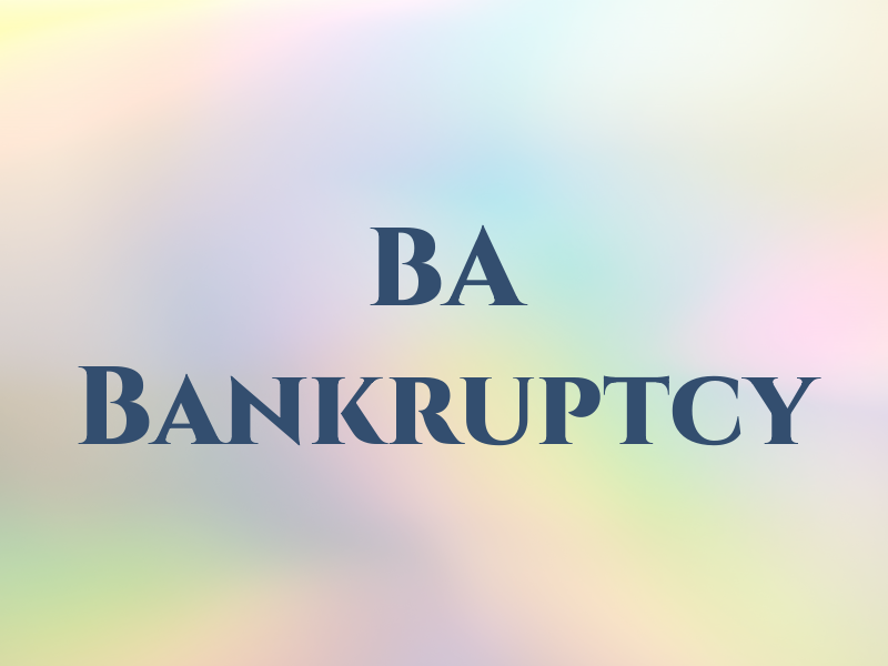 BA Bankruptcy