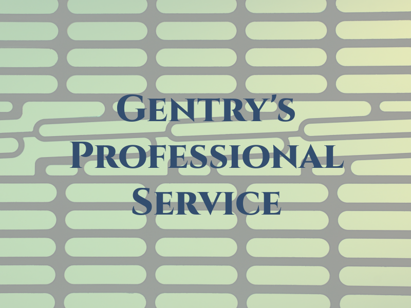 Gentry's Professional Tax Service