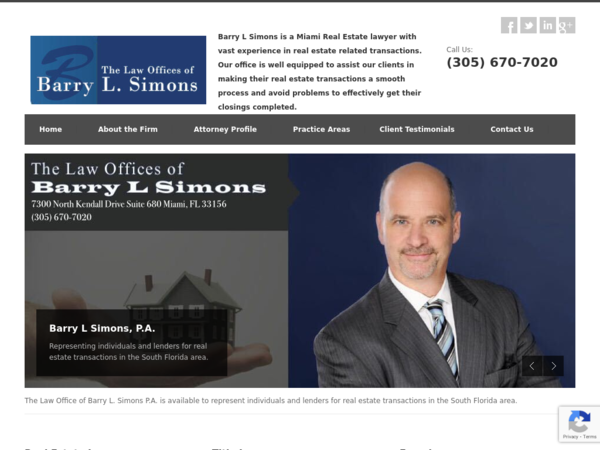 The Law Offices of Barry L. Simons