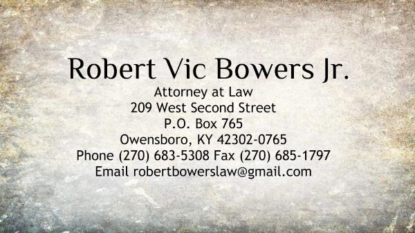 Robert Vic Bowers Jr. Attorney At Law