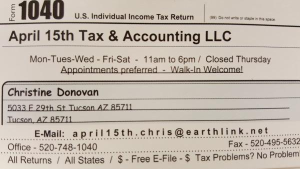 April 15th Tax & Accounting