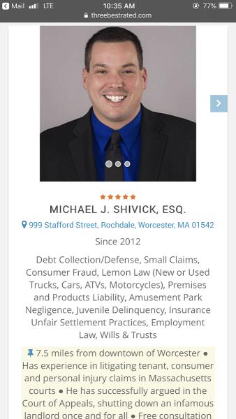 Attorney Michael J. Shivick