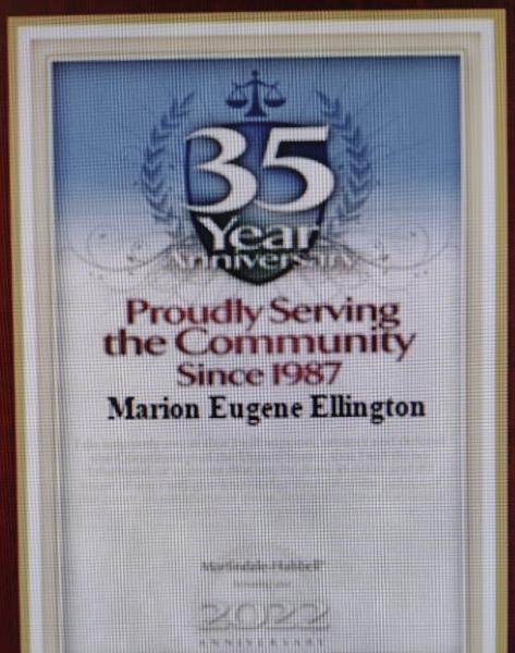 Marion E. Ellington, Jr. Attorney at Law