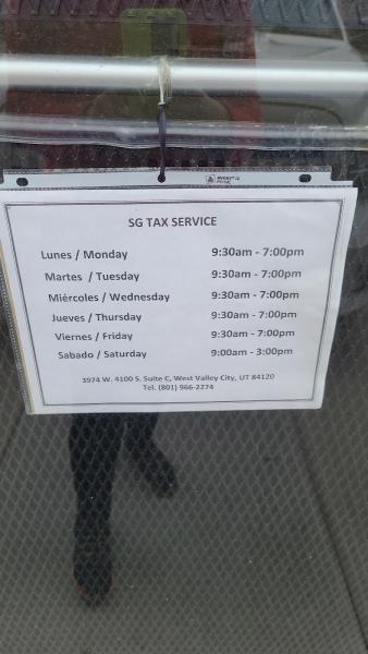 SG Tax Service