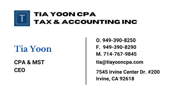 Tia Yoon CPA Tax & Accounting