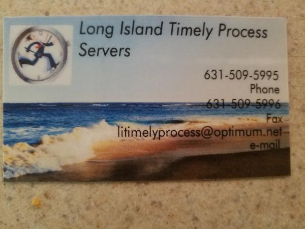 Long Island Timely Process Servers