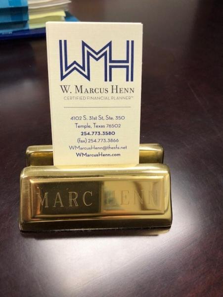W. Marcus Henn, Certified Financial Planner