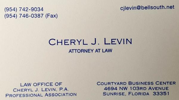 Law Offices of Cheryl J. Levin P.A.
