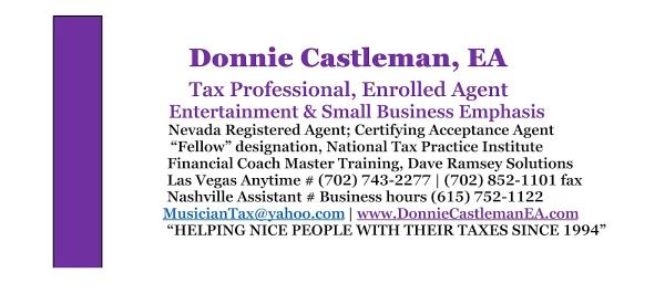 Donnie Castleman, Enrolled Agent