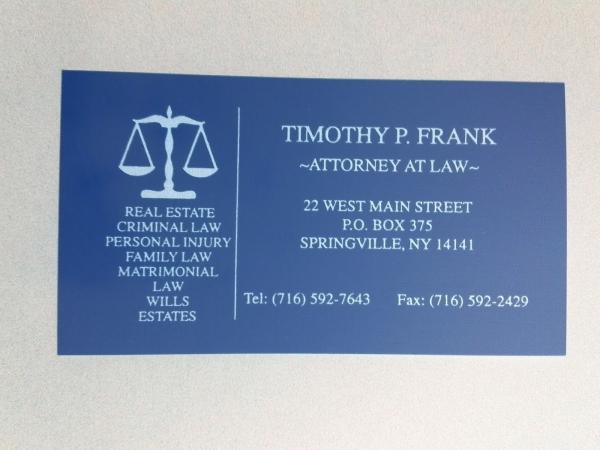 Law Office of Timothy P. Frank & 22 West Realty