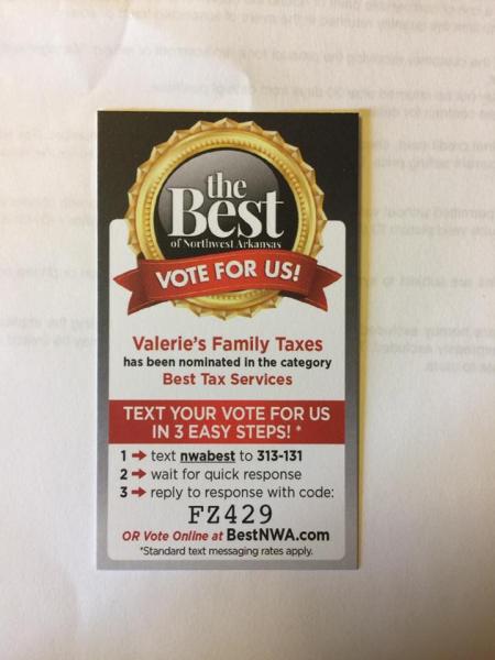 Valerie's Family Taxes