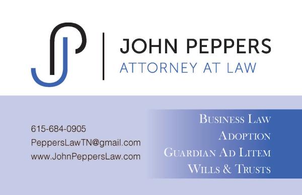 John Peppers, Lawyer