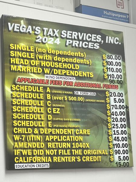 Vega's Tax Services