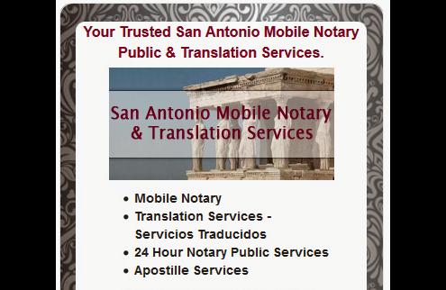 San Antonio Mobile Notary Public & Translation Services