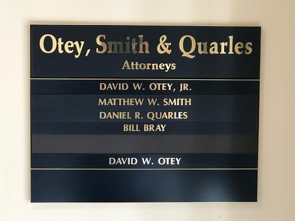 Otey Smith & Quarles, Attorneys