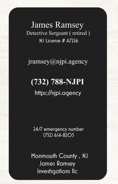 The Njpi Agency - James Ramsey Investigations