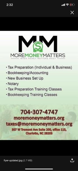 More Money Matters