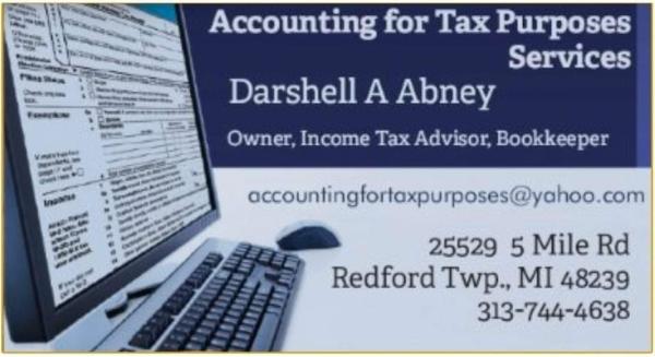 Accounting For Tax Purposes Services