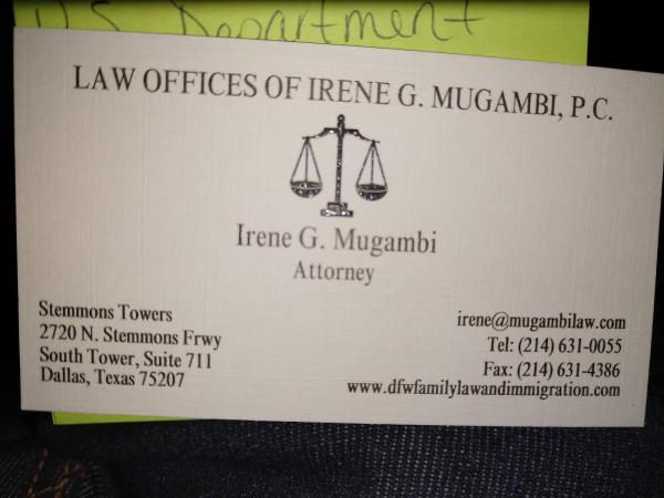 Law Office of Irene G. Mugambi