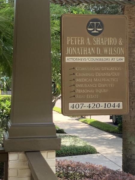 The Law Offices of Peter A. Shapiro & Jonathan D. Wilson