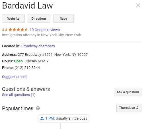 Bardavid Law, NY Immigration Lawyers
