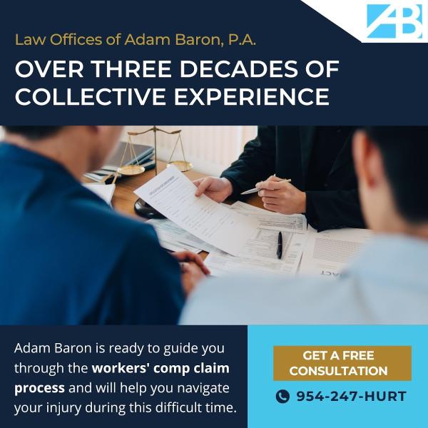 Workers Injury Compensation Lawyer Adam Baron P.A.