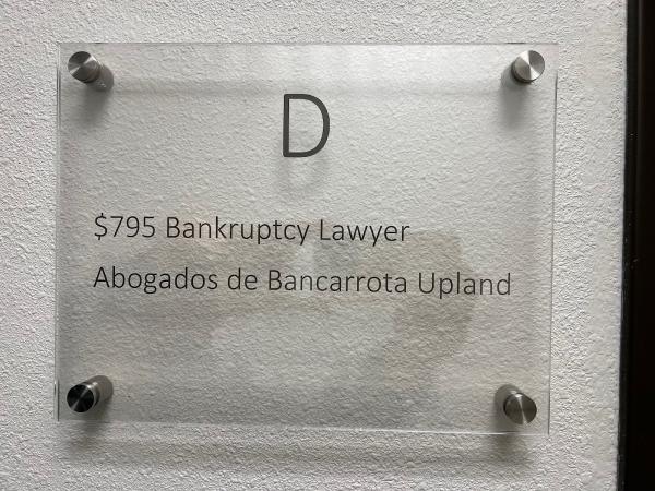 $795 Bankruptcy Lawyer Abogados de Bancarrota Upland