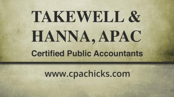 Takewell & Hanna, Apac