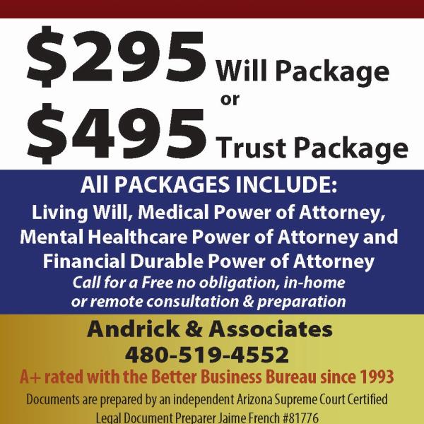 Andrick & Associates: AZ Will and Trust