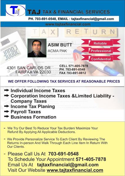 TAJ Tax Payroll & Bookkeeping Services