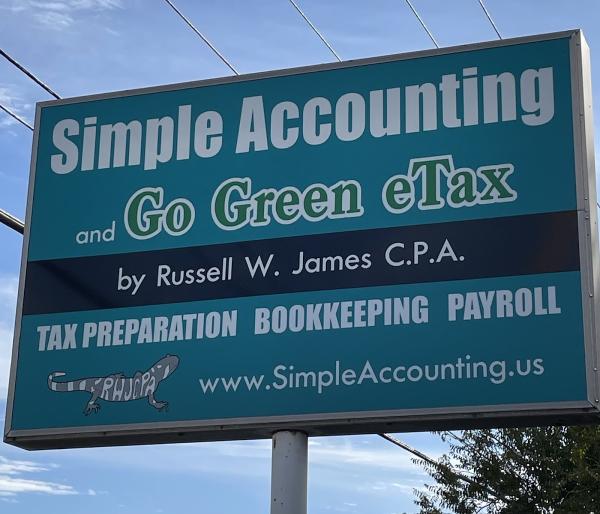 Go Green Etax by Russell W James CPA