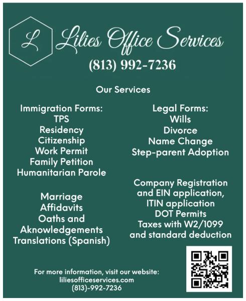 Inmigración, Trámites y Permisos Lilies Office Services