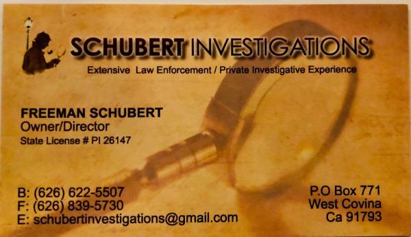Schubert Investigations