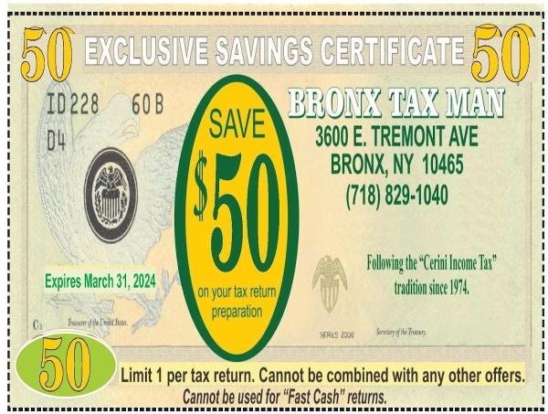Bronx Tax Man Corp