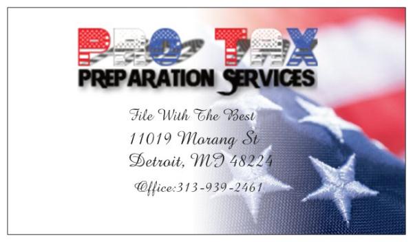 Pro Tax Preparation Services