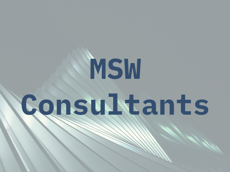 MSW Consultants