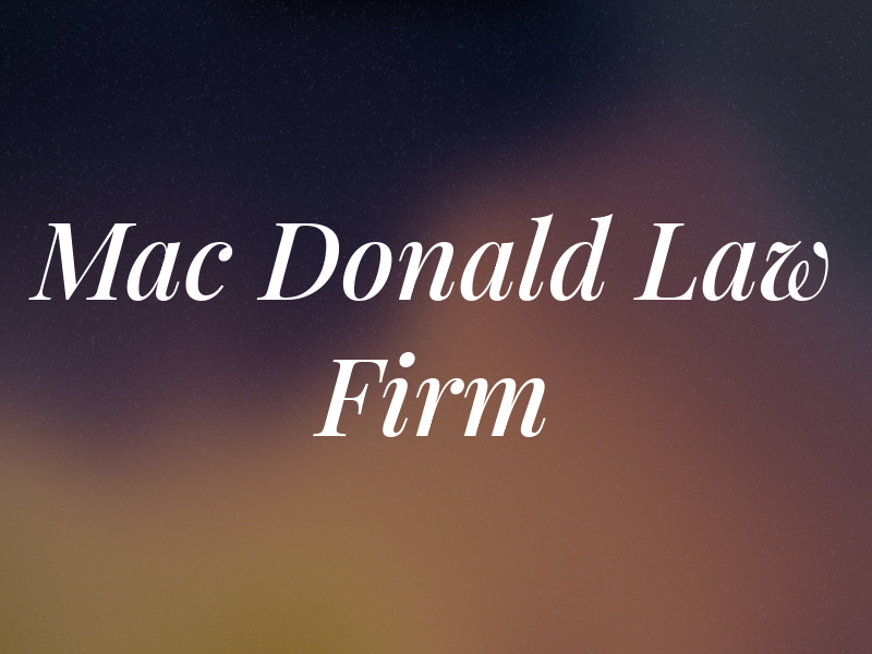 Mac Donald Law Firm