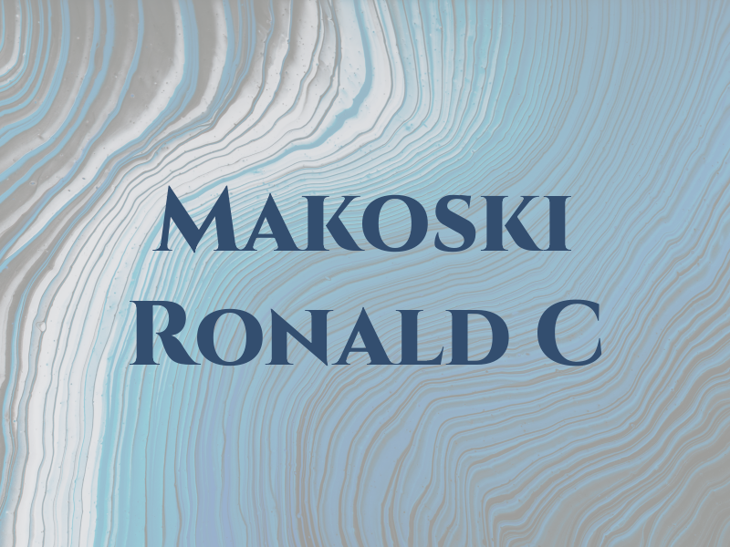 Makoski Ronald C