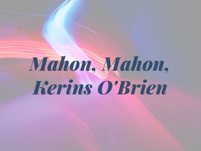 Mahon, Mahon, Kerins & O'Brien