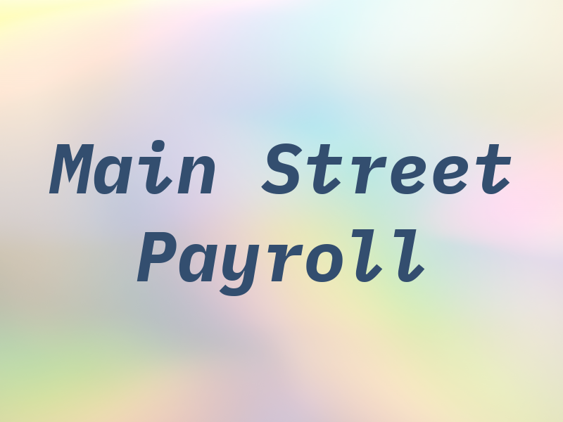 Main Street Payroll