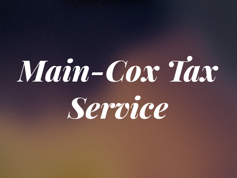 Main-Cox Tax Service