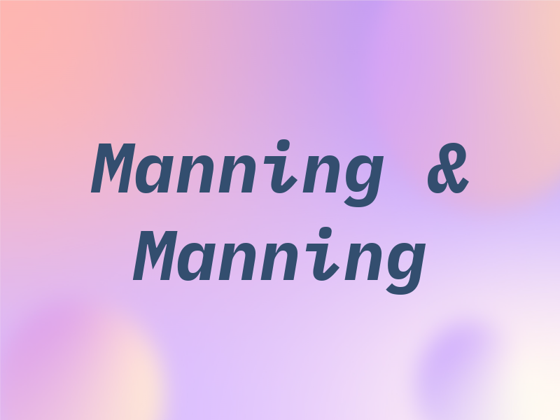 Manning & Manning