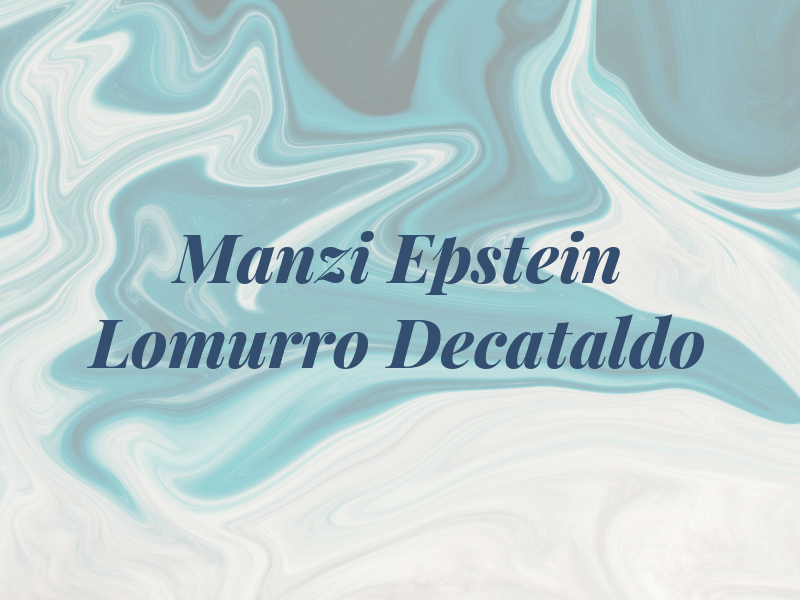 Manzi Epstein Lomurro & Decataldo