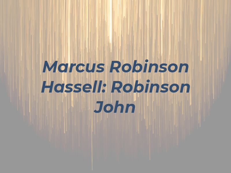 Marcus Robinson & Hassell: Robinson John S CPA