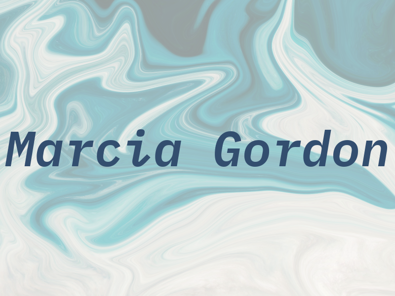 Marcia Gordon