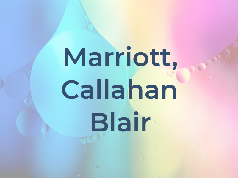 Marriott, Callahan & Blair