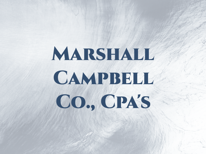 Marshall Campbell & Co., Cpa's