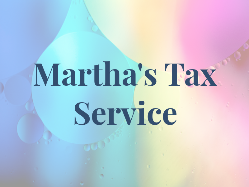 Martha's Tax Service