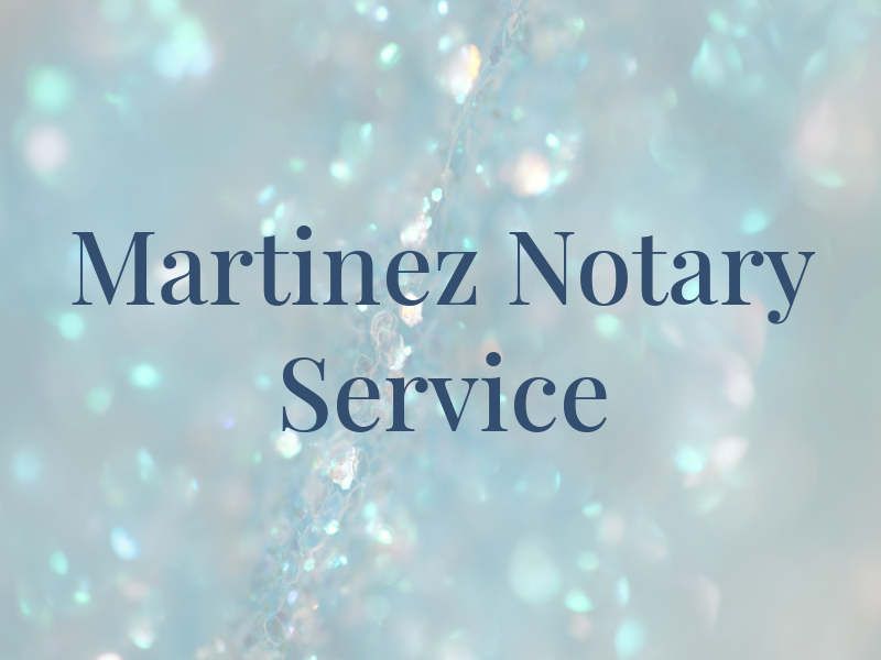Martinez Tax & Notary Service